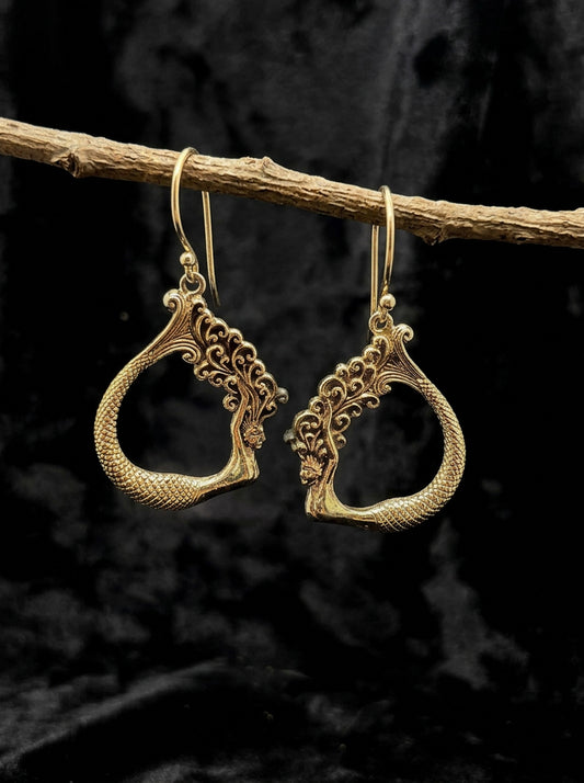Mermaid Hoop Earrings