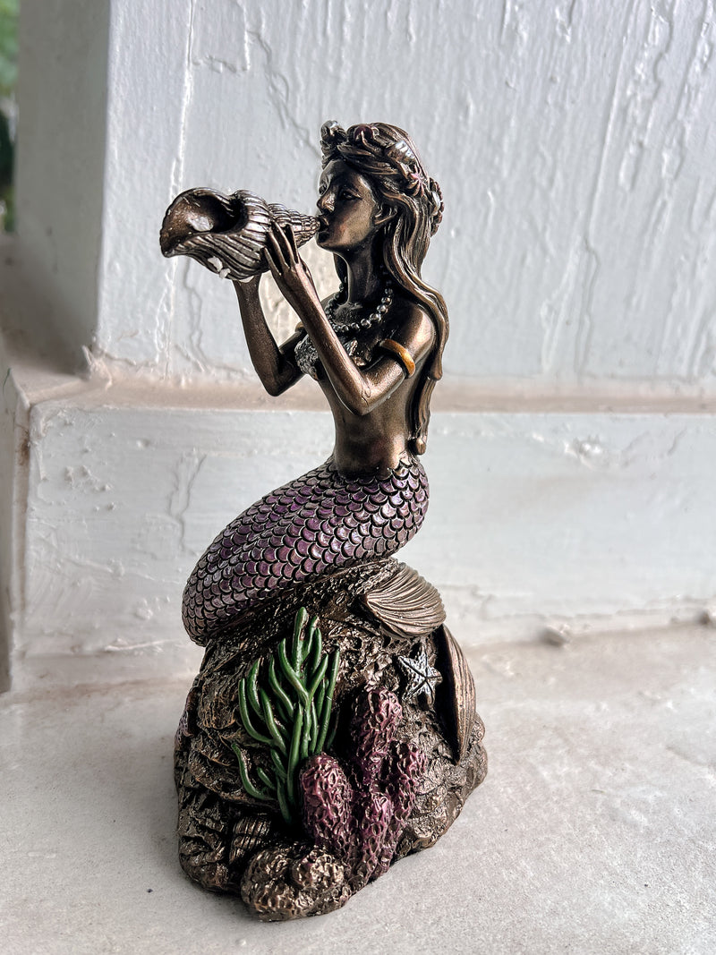 Mermaid on Rock Statue