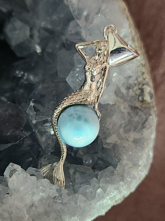 Mermaid Pendant On Stone