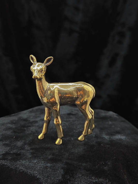 Mini Brass Woodland Deer