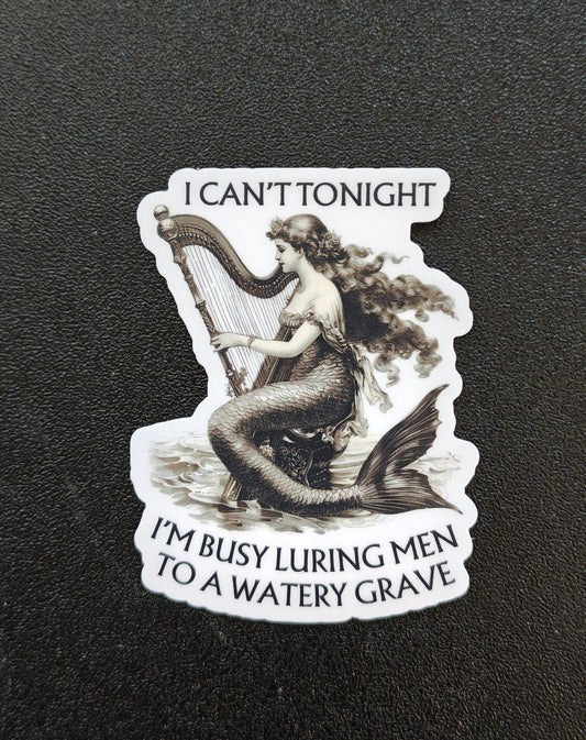 Siren At Work Sticker