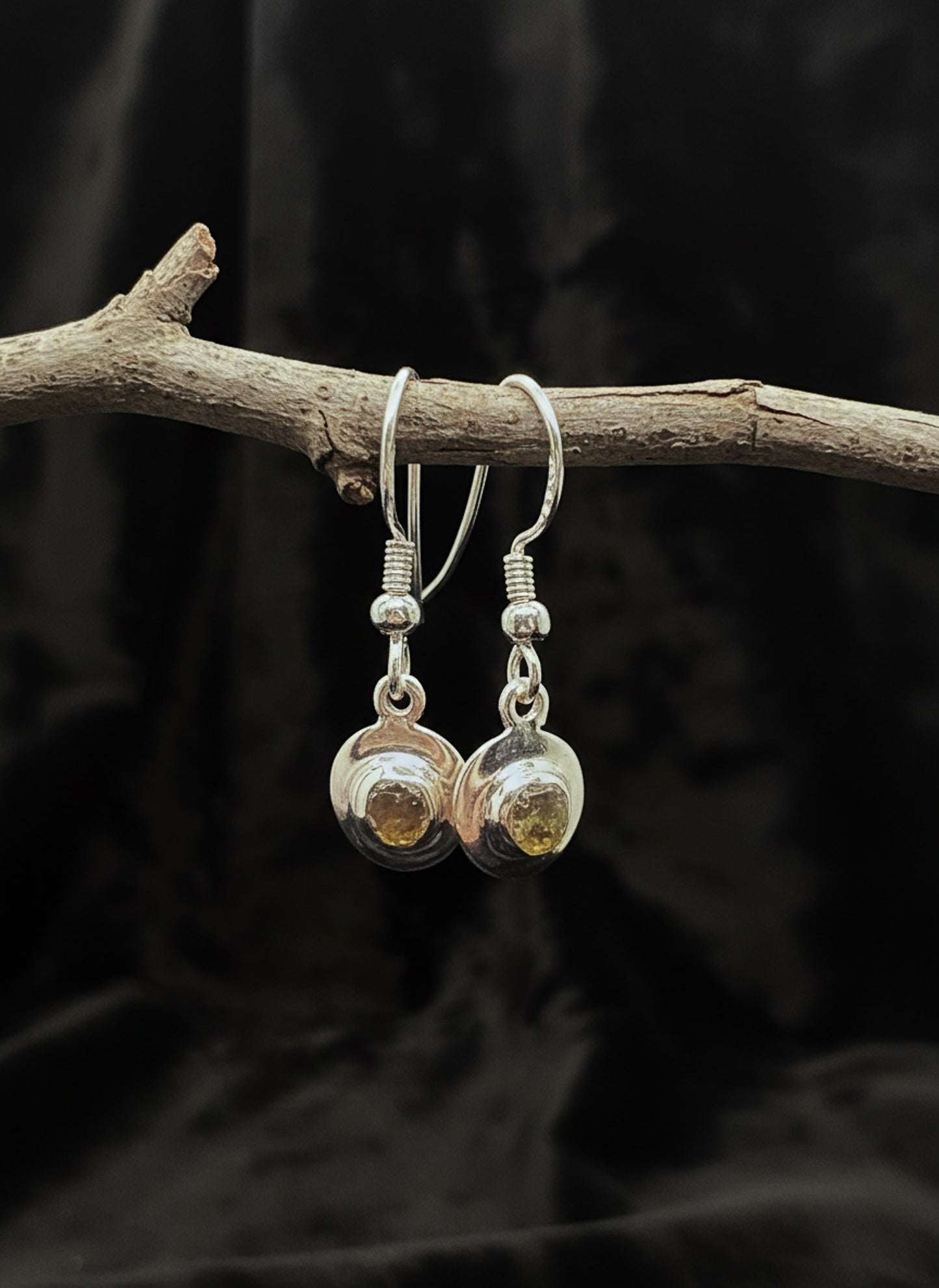 Moldavite Earrings