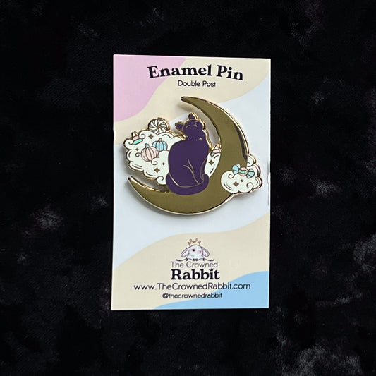 Moon Cat Enamel Pin