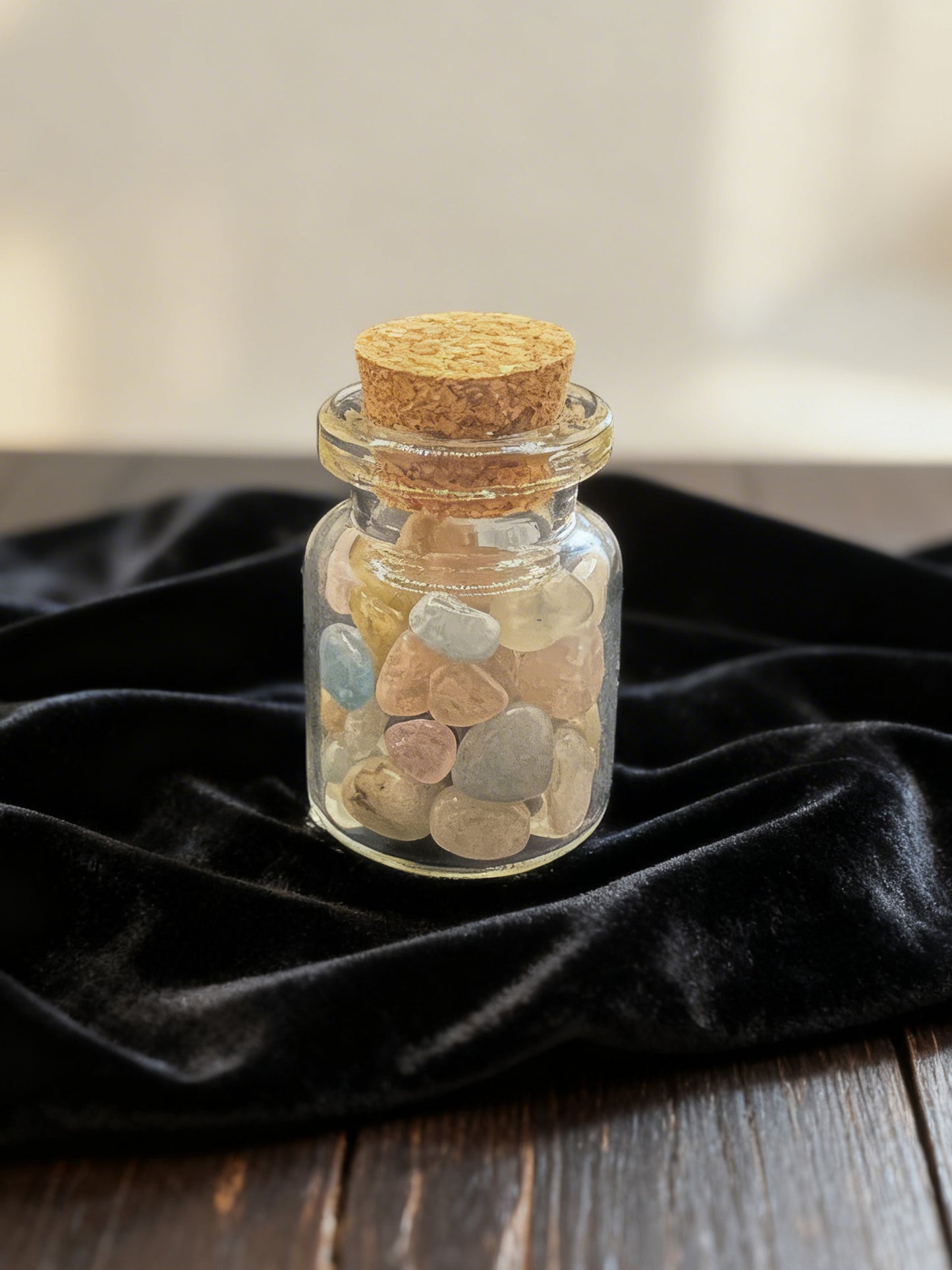 Morganite Crystal Chip Jar