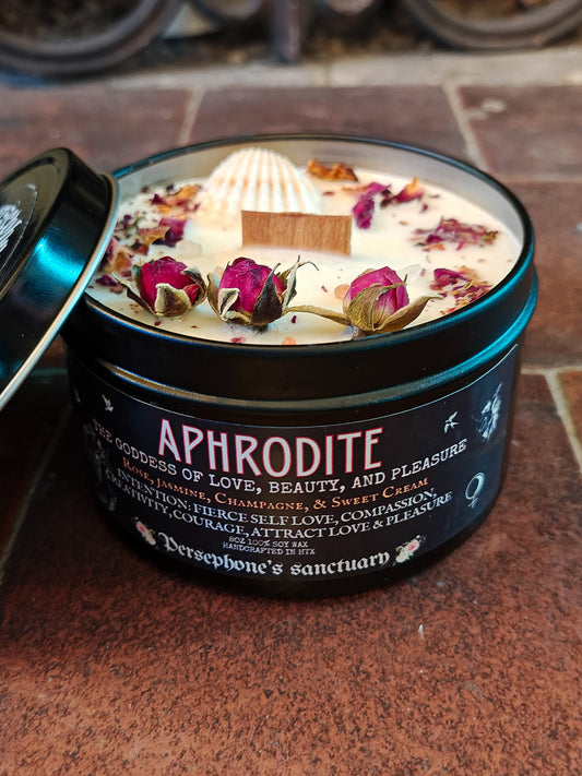 Aphrodite Tin Candle 8oz
