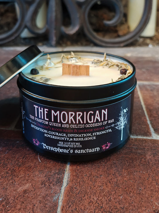 The Morrigan Tin Candle 8oz