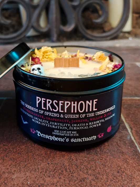Persephone Tin Candle 8oz