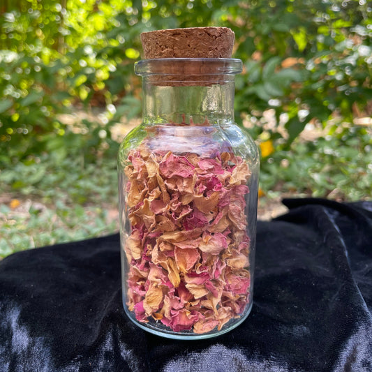 Pink Rose Petal Spell Jar