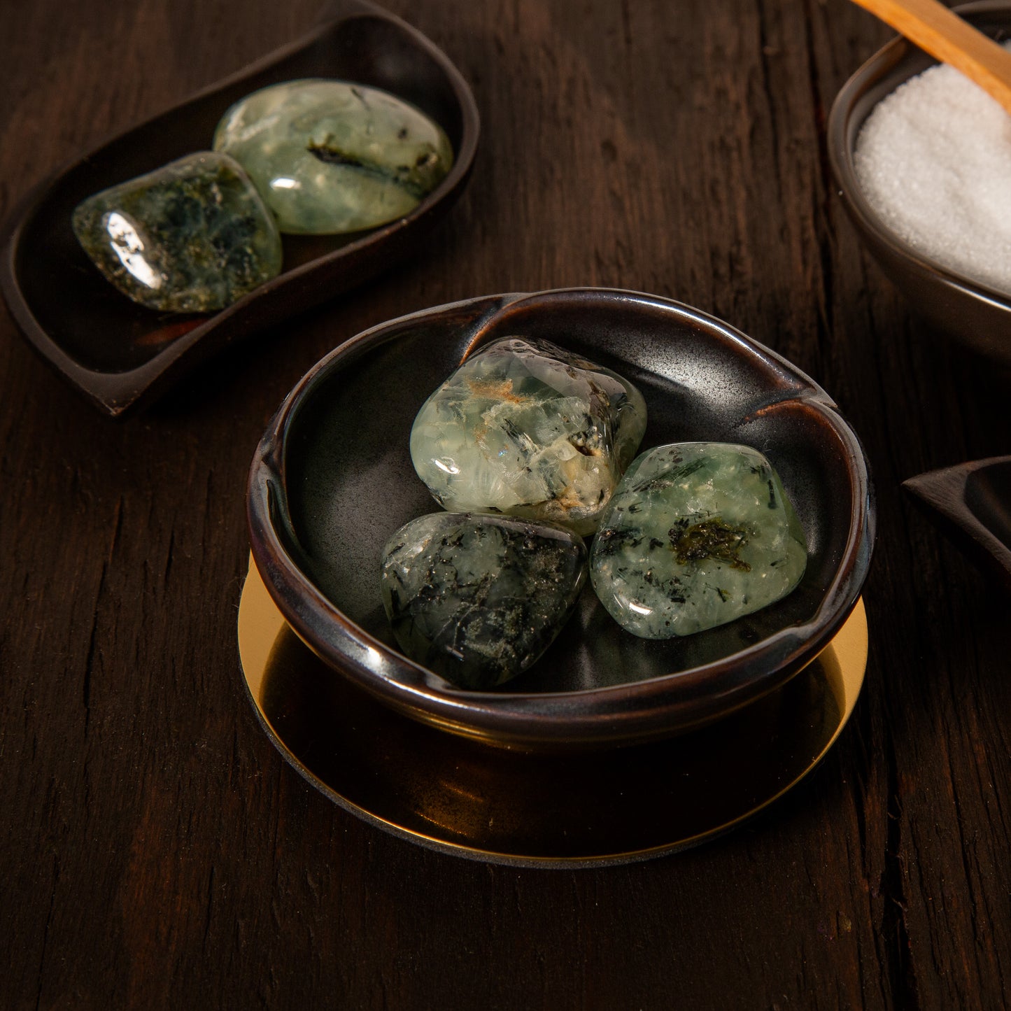 Prehnite with Epidote Tumble