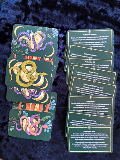 Protection Spells: 36 Cards for Magical Self-Defense by Judika Illes