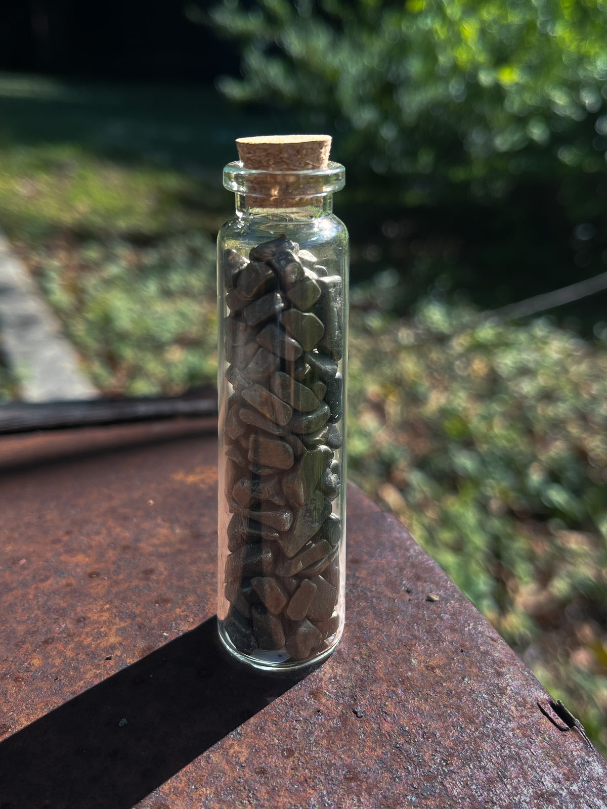 Pyrite Crystal Chip Jar