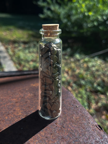 Pyrite Crystal Chip Jar