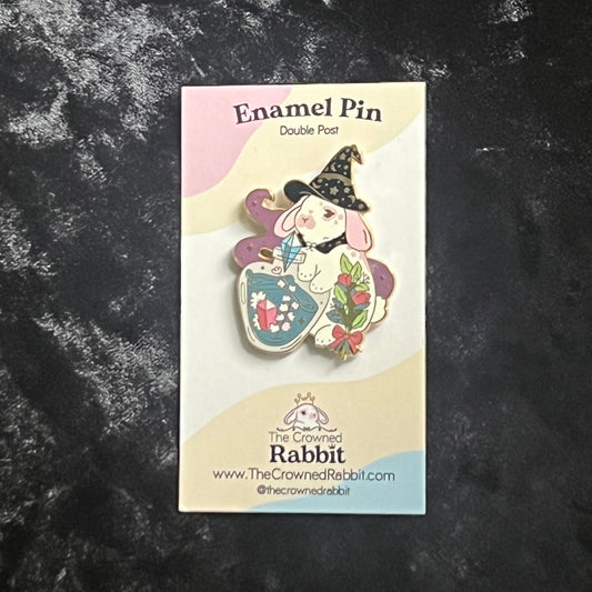 Rabbit Witch Enamel Pin