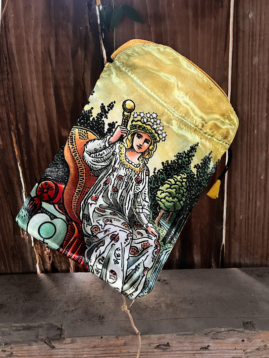 Radiant Wise Spirit Tarot Satin Bag