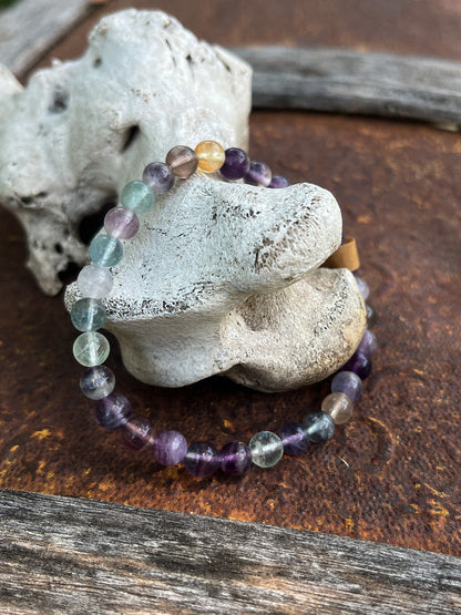 Rainbow Fluorite Bracelet (Multiple Styles)