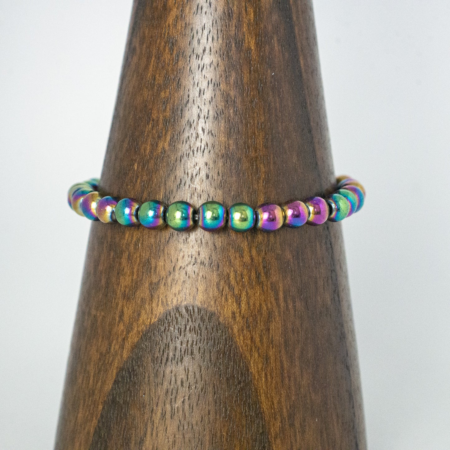 Rainbow Hematite Bracelet (6mm)