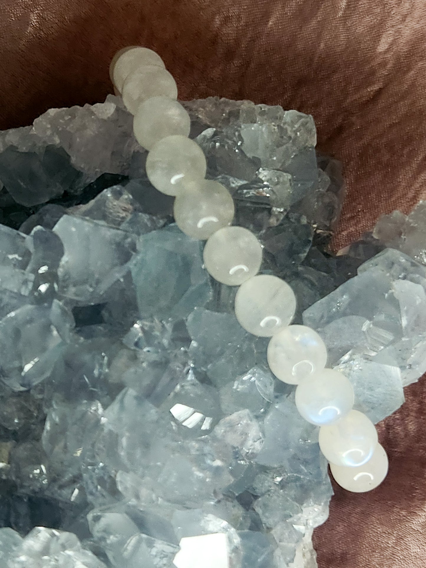 Rainbow Moonstone 8mm Bracelet