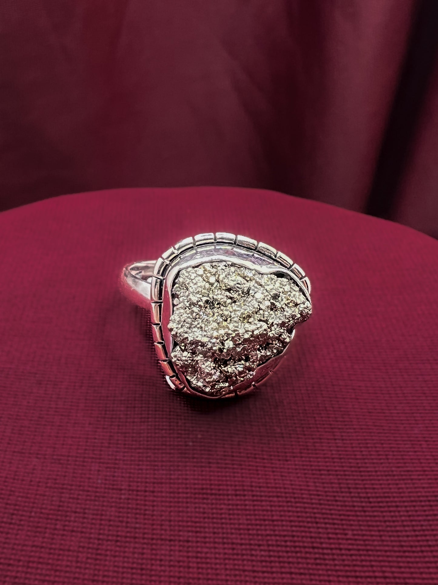 Raw Pyrite Ring