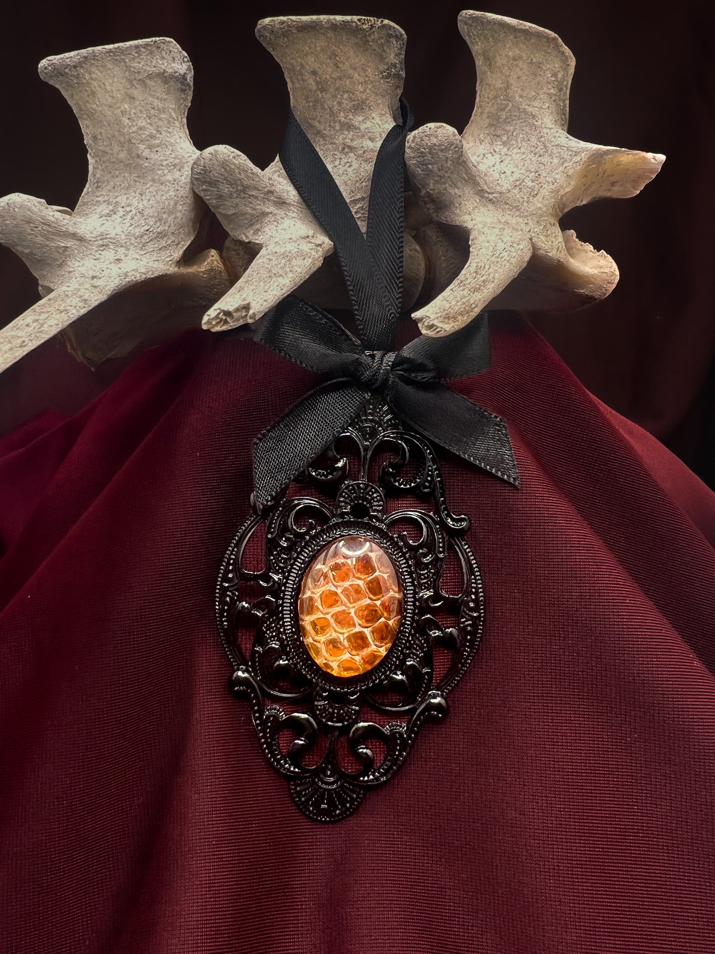 Real Snakeskin Filigree Ornaments