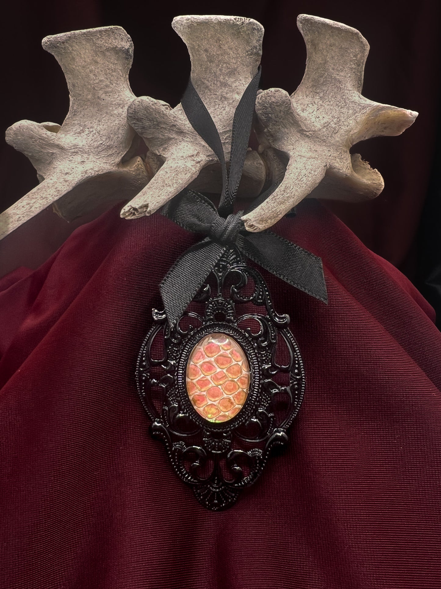 Real Snakeskin Filigree Ornaments