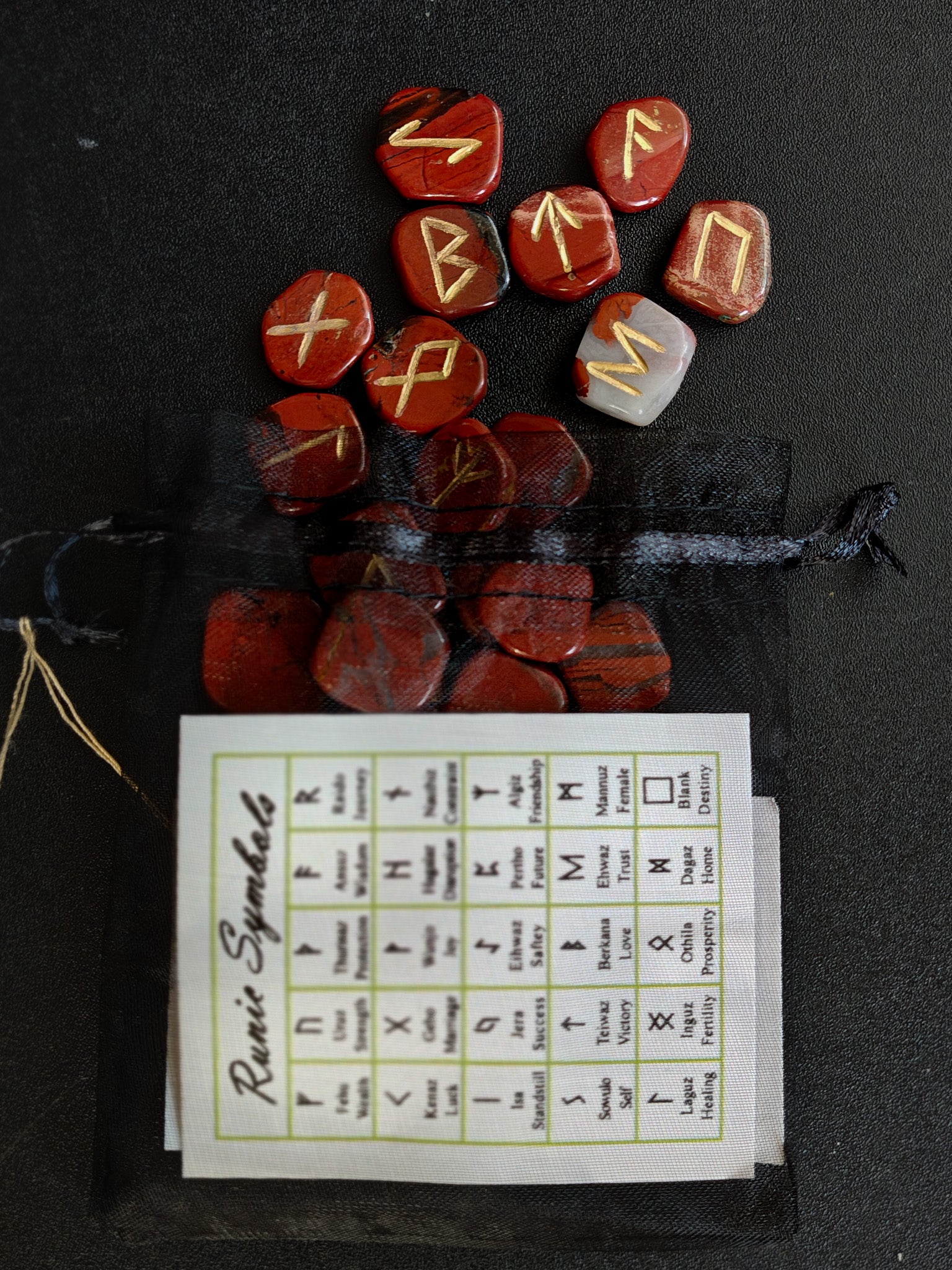 Red Jasper Runes – The Empress by Altar Space