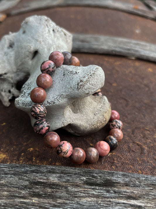 Rhodonite Bracelet (Multiple Styles)