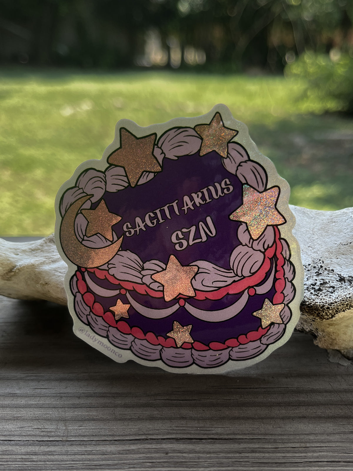 Sagittarius Zodiac Birthday Cake Sticker