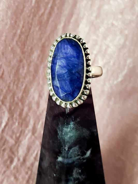 Sapphire Flower Ring