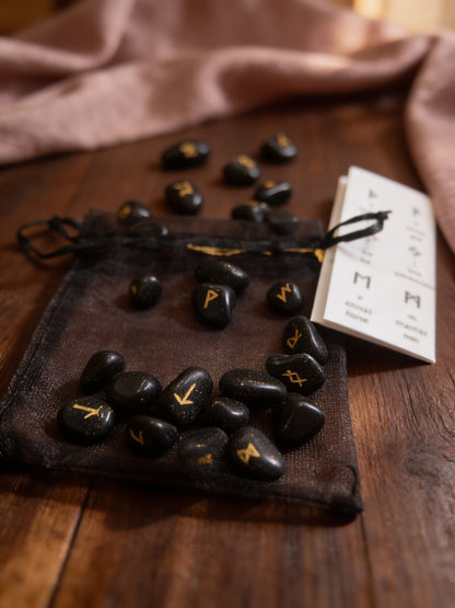 Shungite Crystal Runes