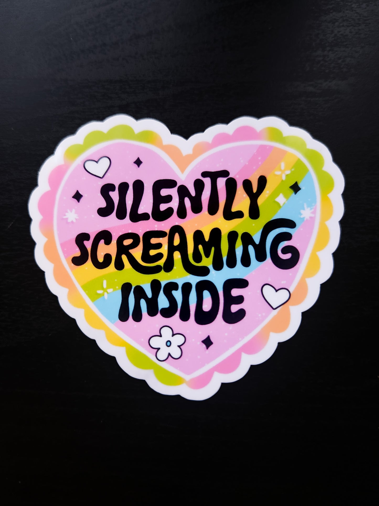 Silently Screaming Inside Sticker