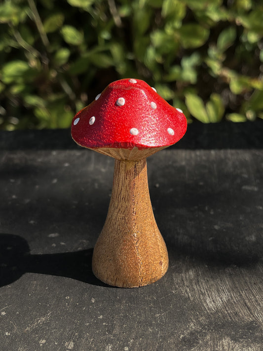 Small Wooden Mushroom (Multiple Styles)