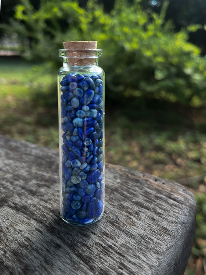 Sodalite Crystal Chip Jar