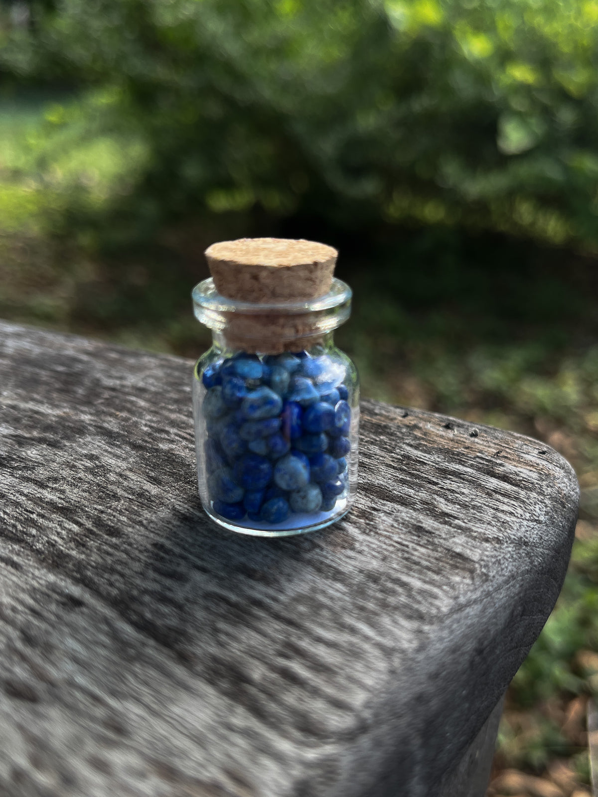 Sodalite Crystal Chip Jar