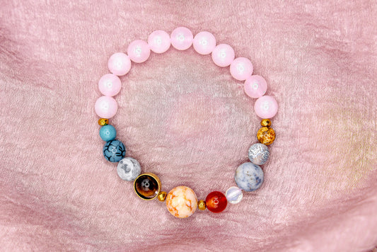 Solar System Bracelet: Rose Quartz