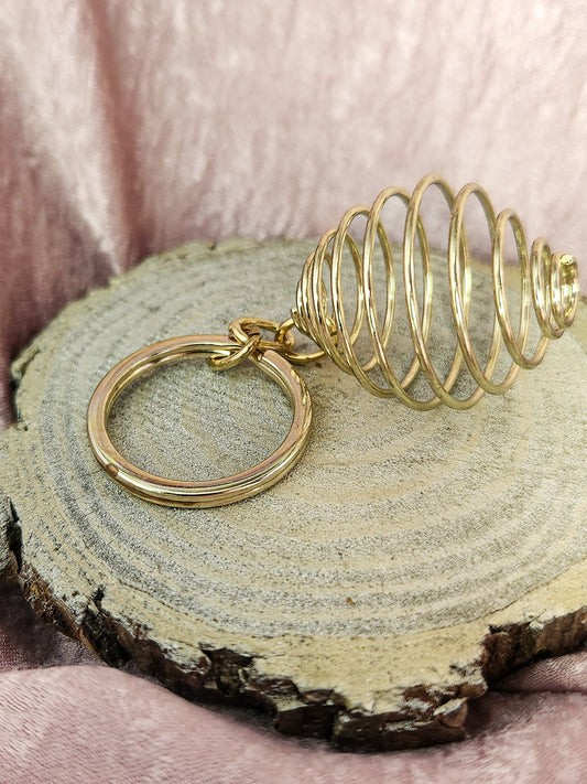 Spiral Cage Keychain