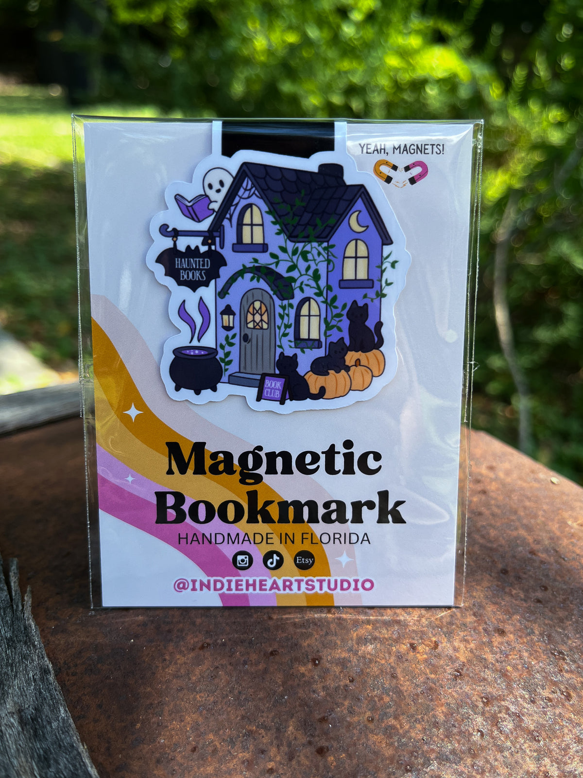 Spooky Haunted Bookshop Magnetic Bookmark