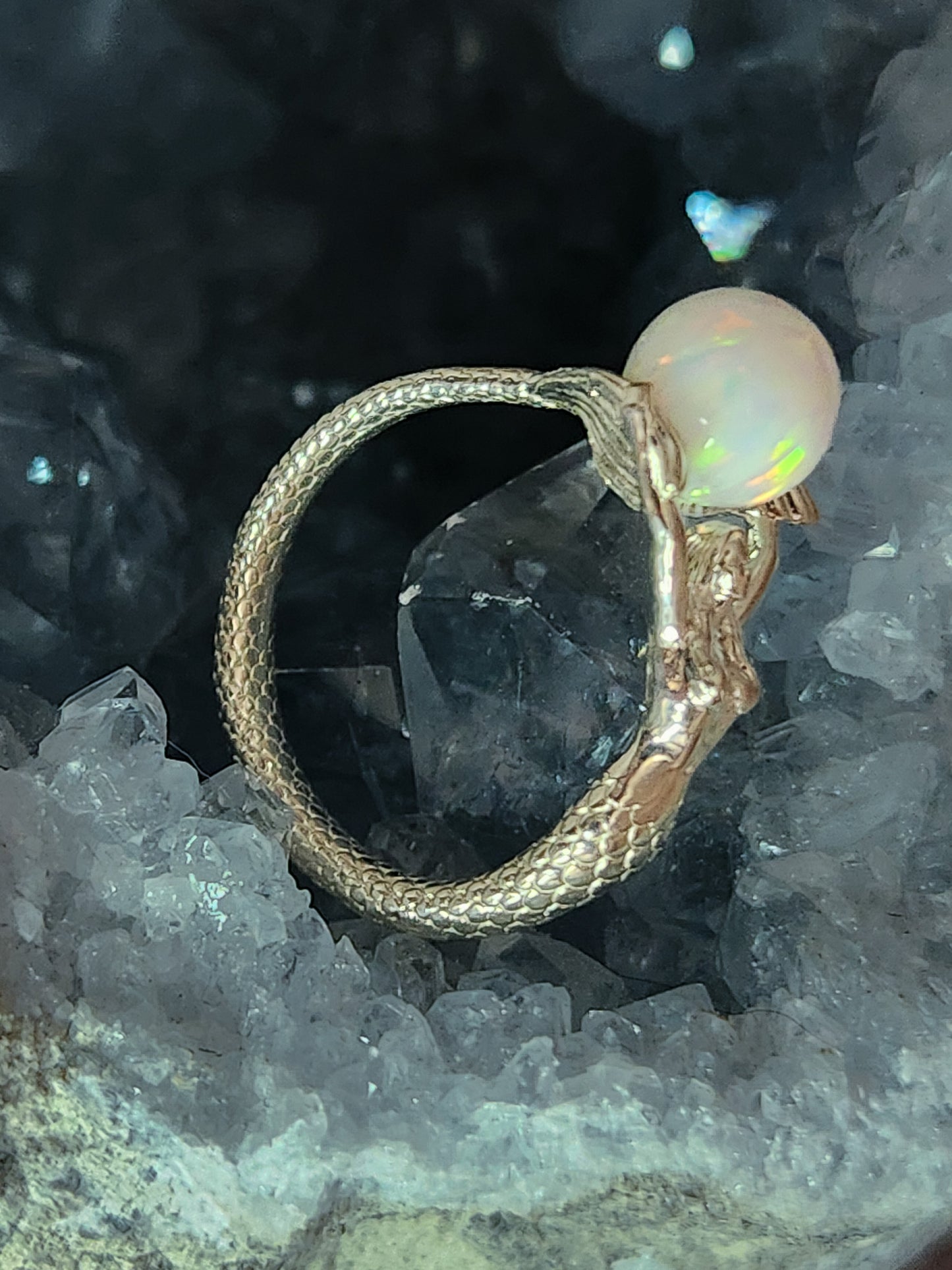 Sterling Silver Fresh Water Pearl Mermaid Ring