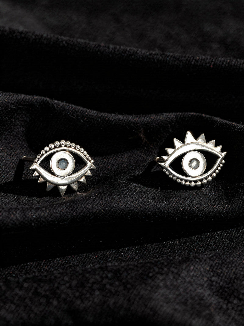 Stylized Eye Post Earrings
