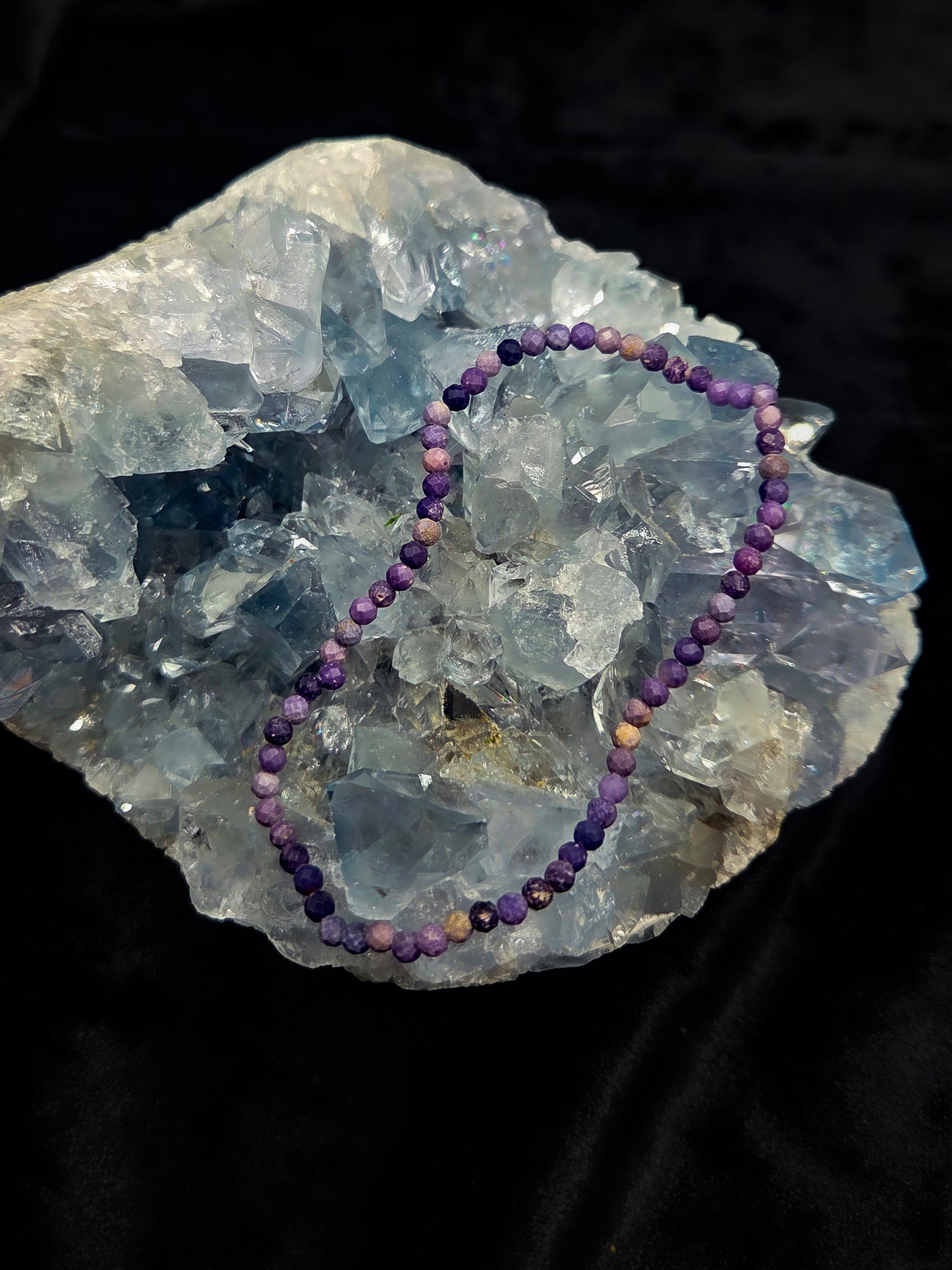Sugilite 3mm Faceted Bracelet