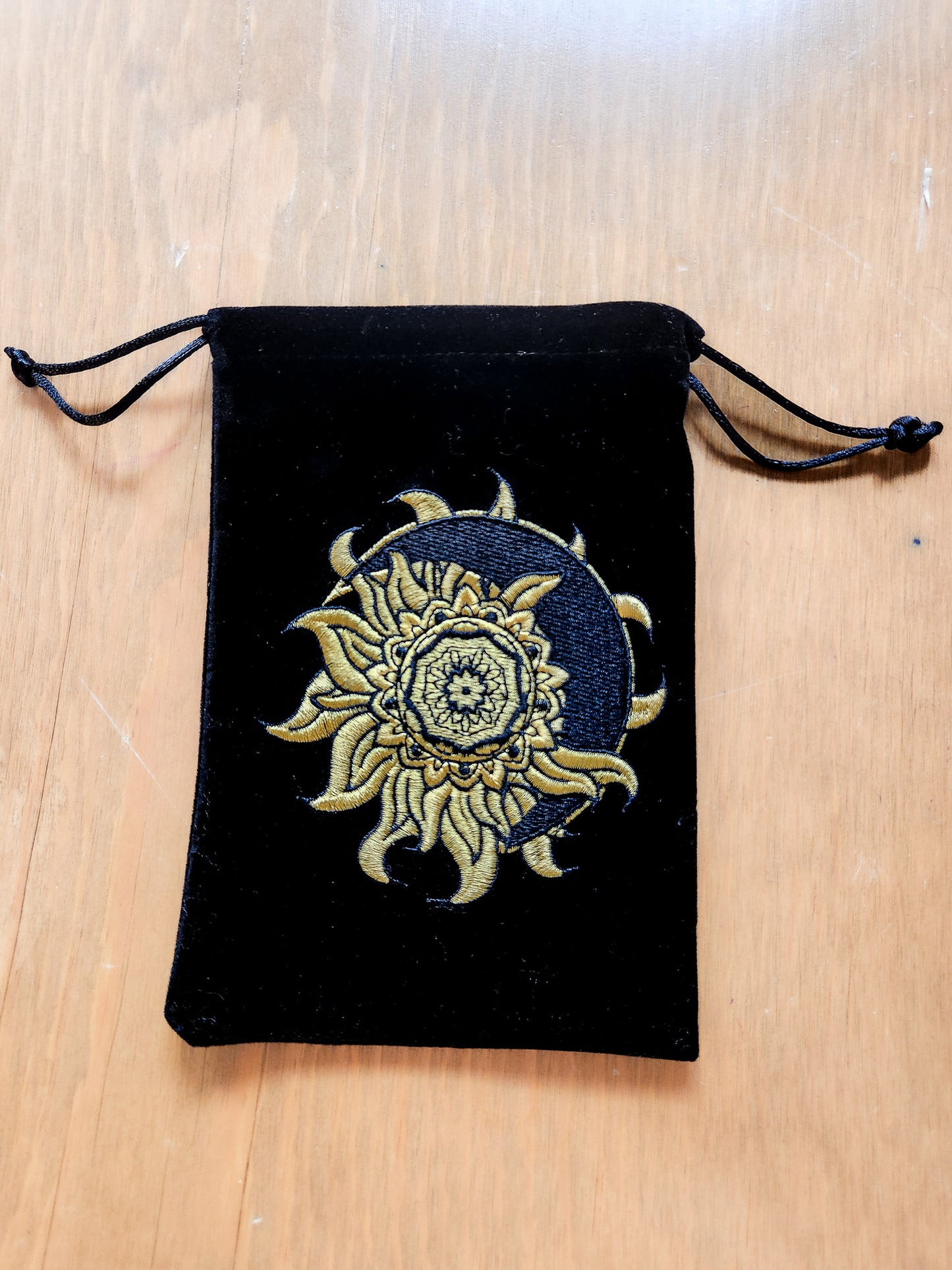 Sun and Moon Velvet Bag