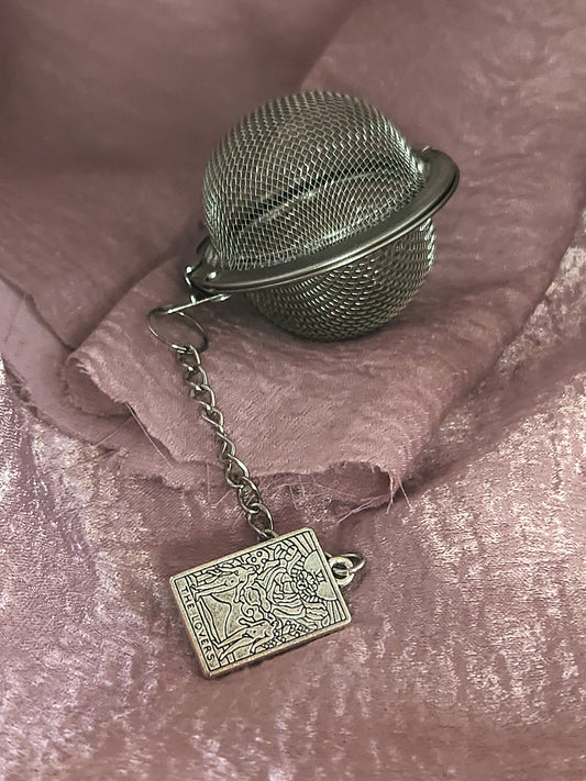 Tea Strainer With Tarot Charm