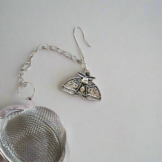 Tea Strainer with Moth Charm