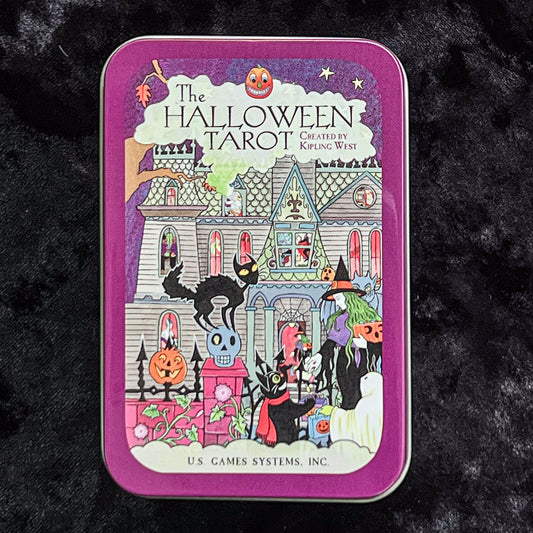 The Halloween Tarot in a Tin