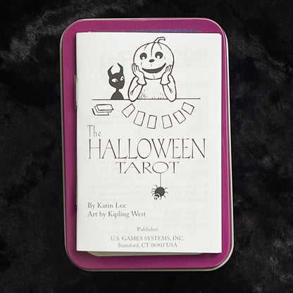 The Halloween Tarot in a Tin