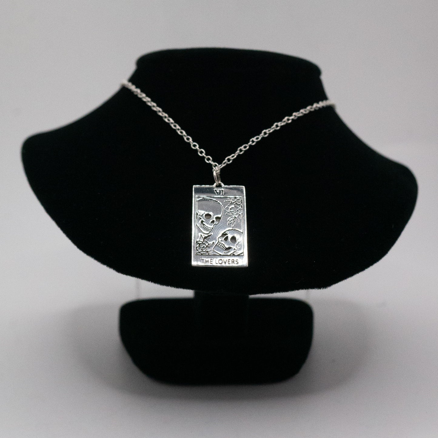 The Lovers Tarot Card Necklace