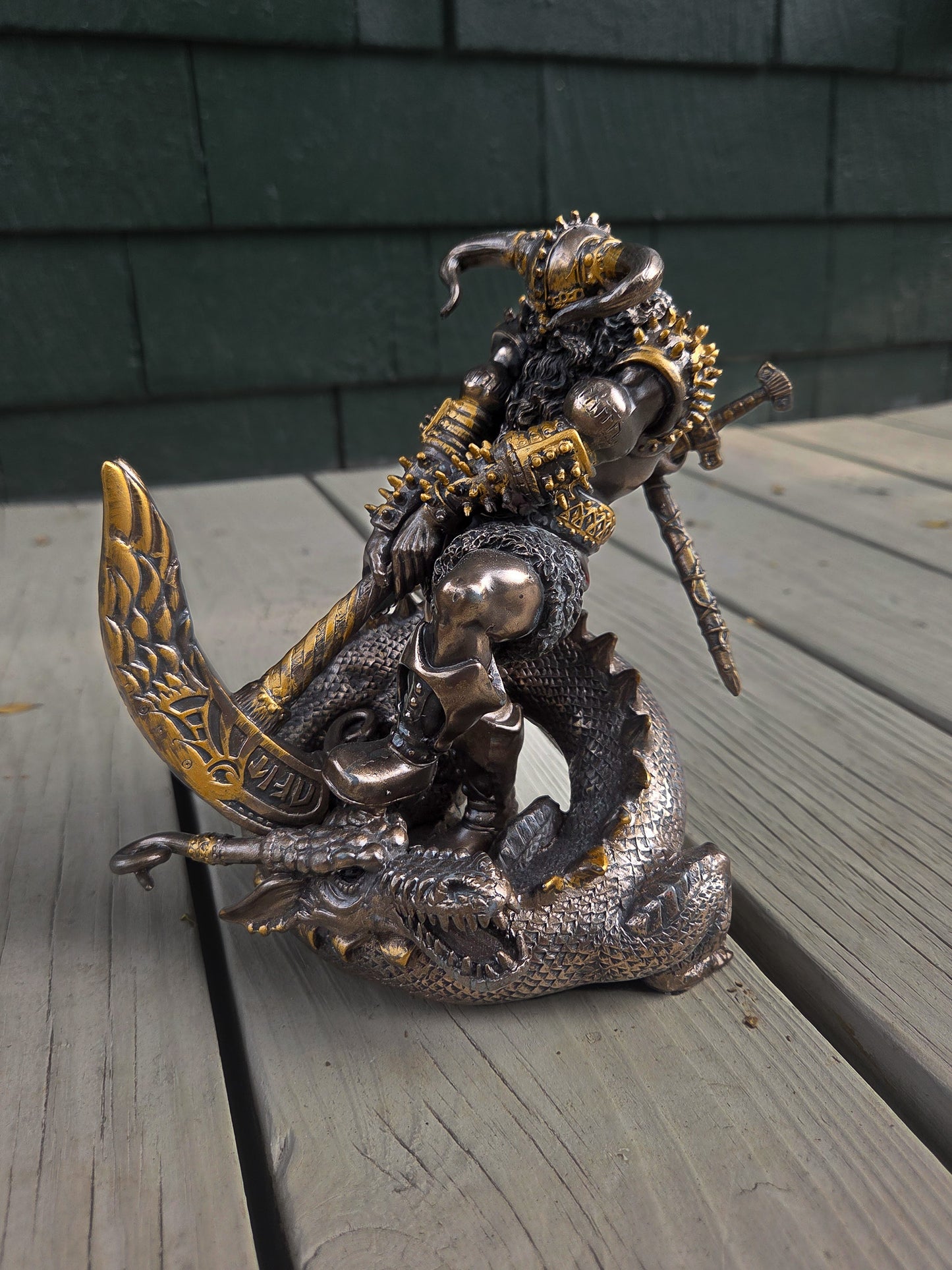 Thor Battling Dragon Statue