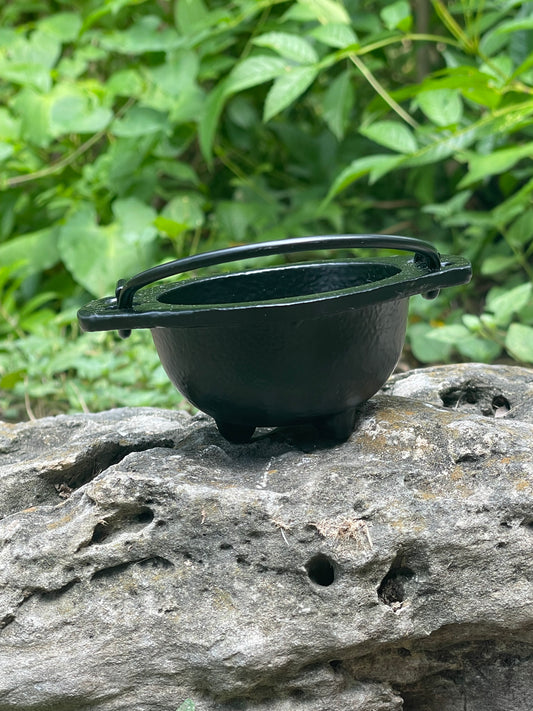 Tiny Plain No Lid Cast Iron Cauldron