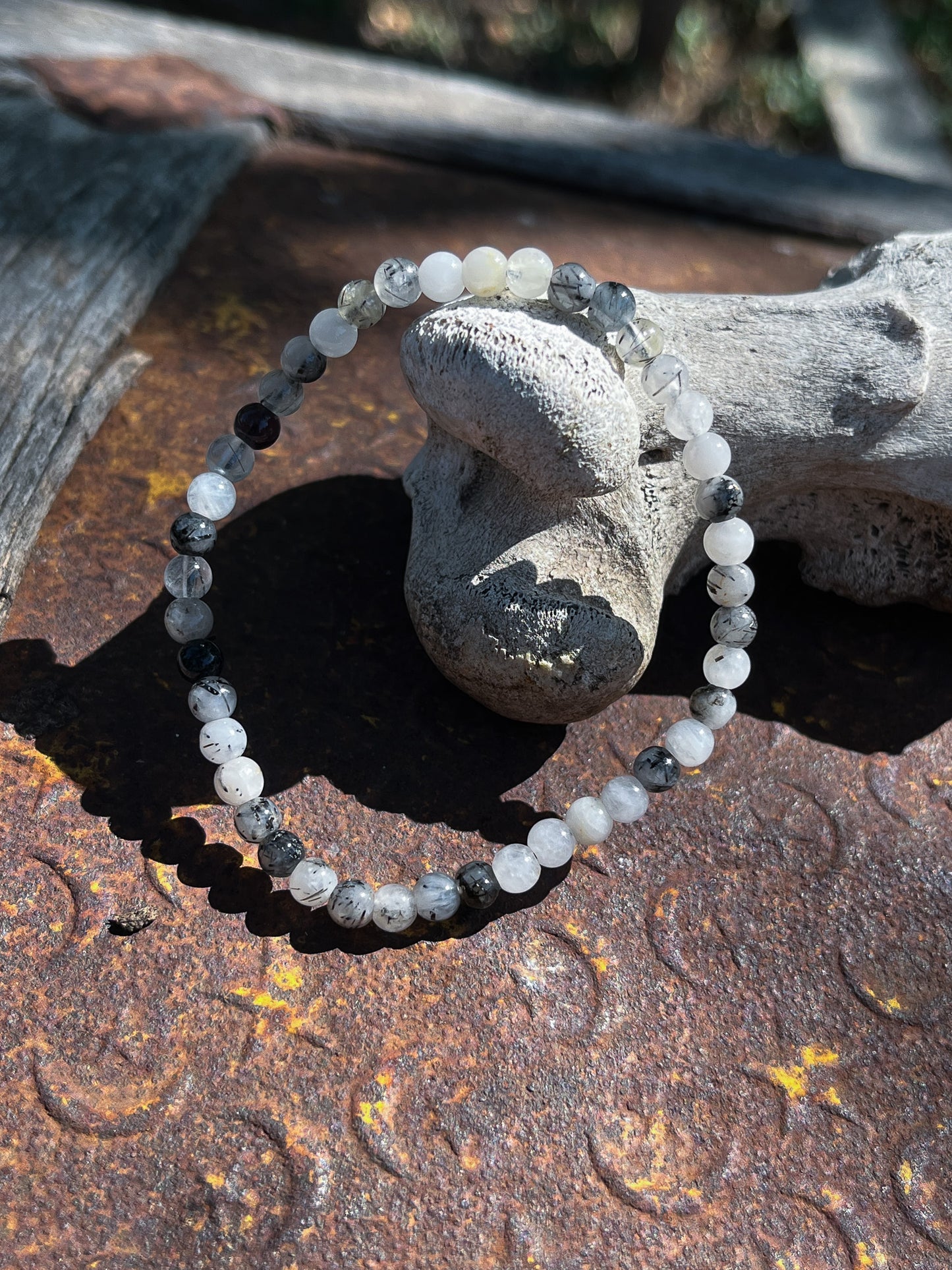 Tourmalinated Quartz Bracelet