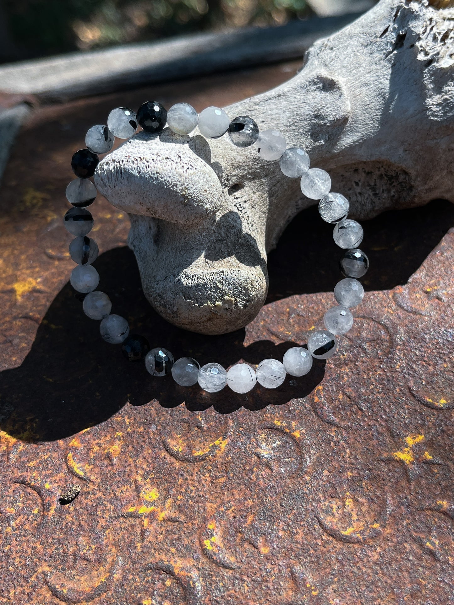 Tourmalinated Quartz Bracelet