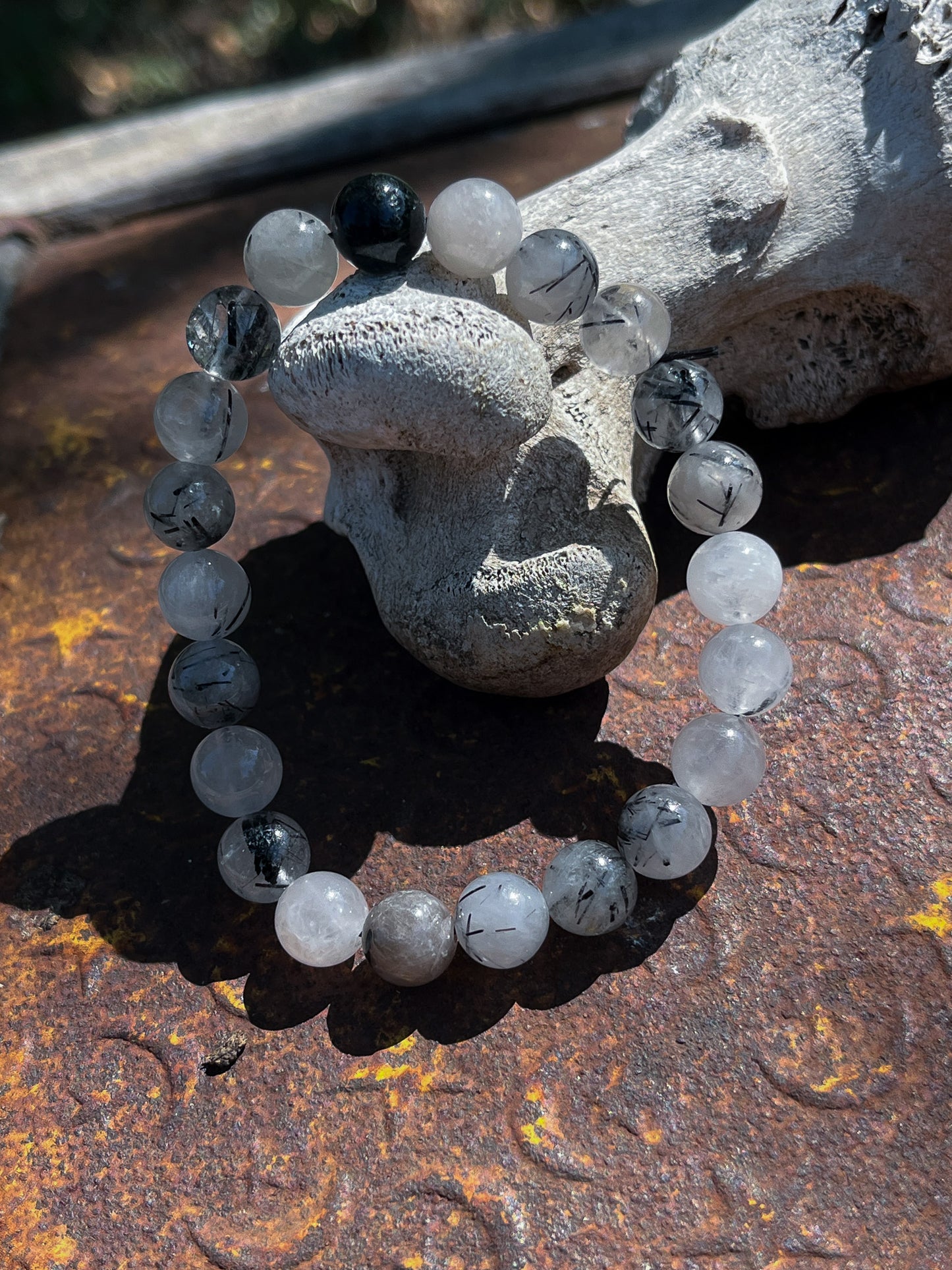 Tourmalinated Quartz Bracelet